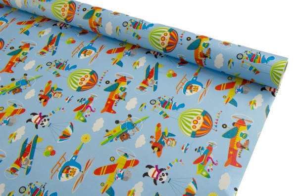 Бумага для упаковки в ассортименте 0,7х2 м