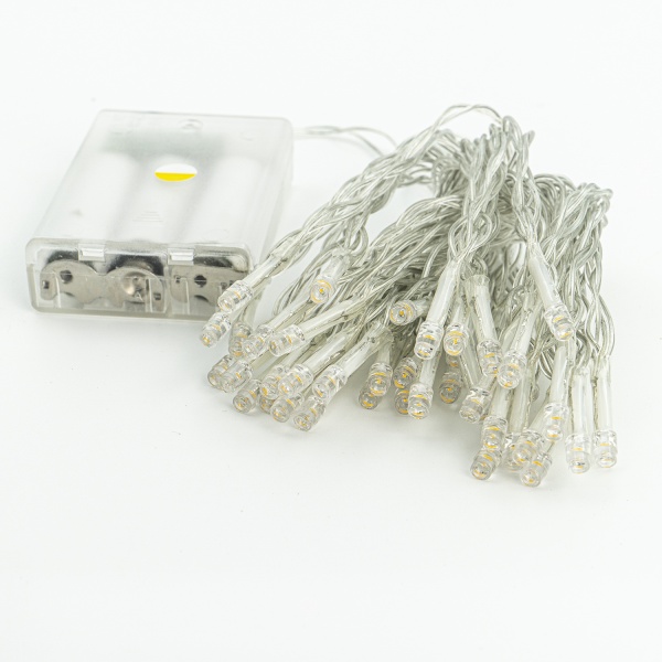 Декоративная гирлянда Altalusse (INL-2401B-40 Warm) встроенный светодиод (LED) 40 ламп 6 м 