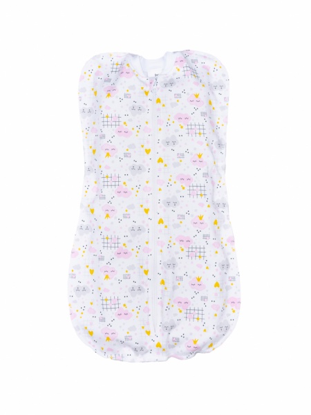 Пеленка-кокон Bambinelli Облачка 27x51 см белый 