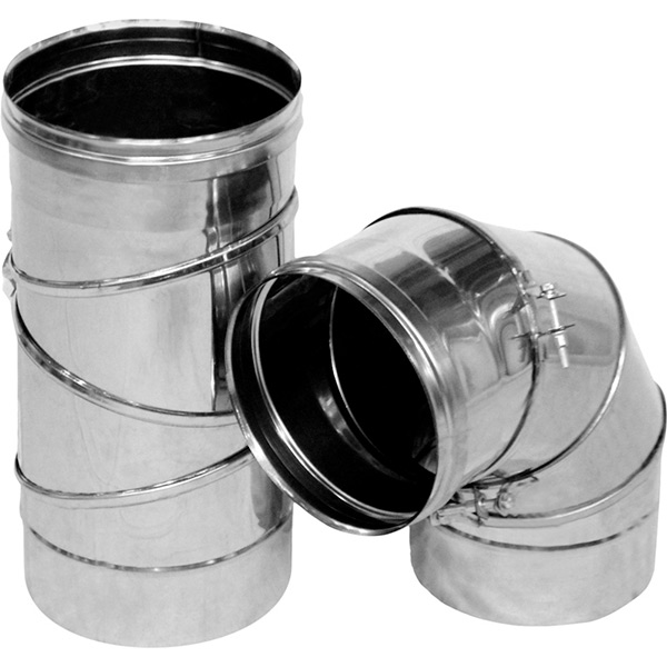 Коліно димоходне Versia-Lux ф180/0-90° VL