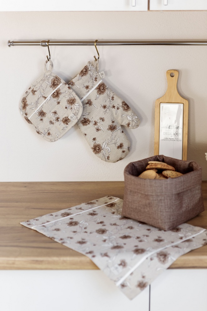 Рукавиця Сappuccino Квіти 16x32 см Прованс