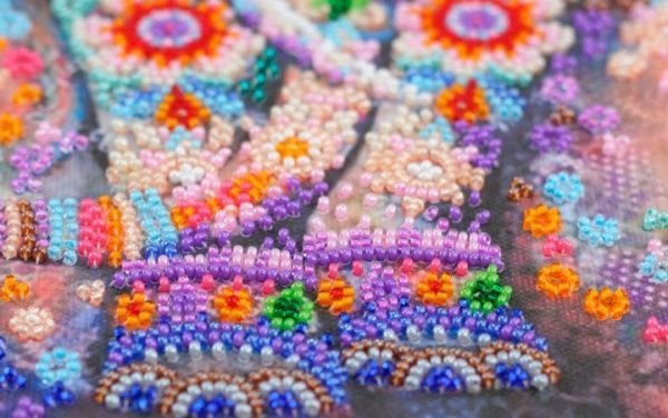 Набор для вышивания бисером на натуральном художественном холсте Чудо Индии AB-587 Абрис Арт 