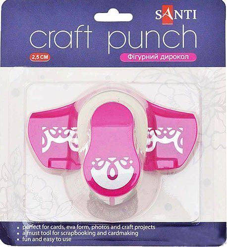 Фигурный дырокол 2,5 см Узор Santi