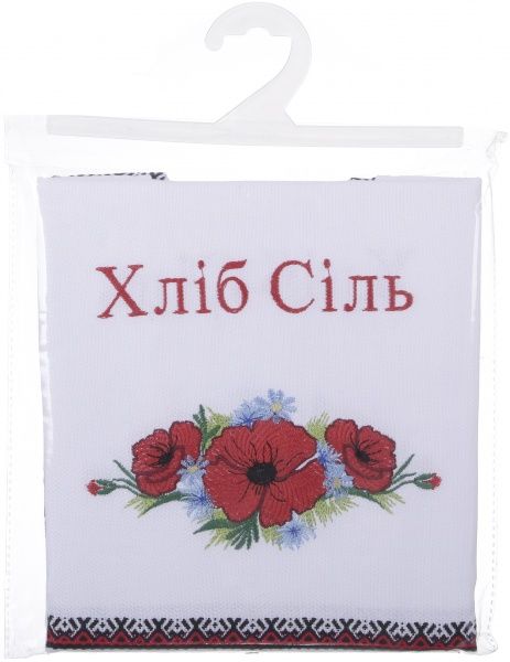 Рушник «Хліб Сіль» 633-18/00 33x190 см червоний 