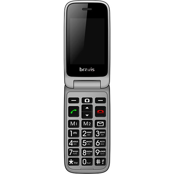Телефон мобильный Bravis C244 Signal Dual Sim black