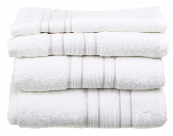 Полотенце Villa 50x100 см белый с розовым Sous Dias 