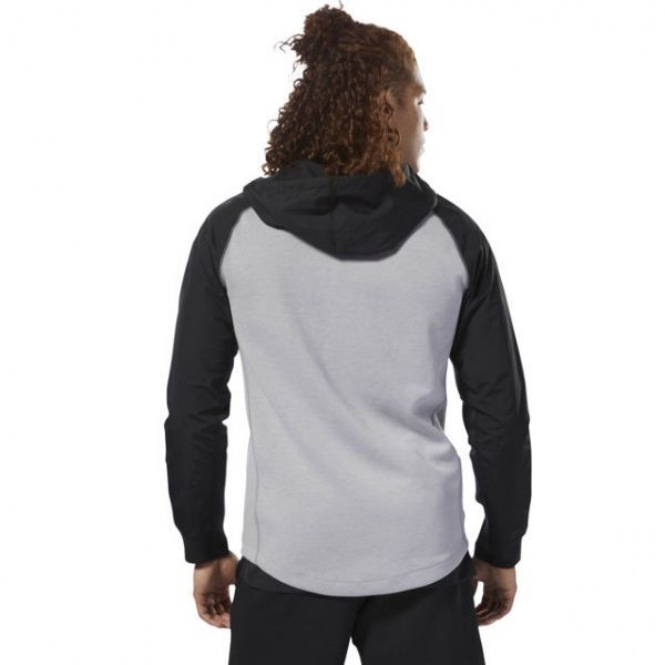 Джемпер Reebok TS Full-Zip Hoodie CY4914 р. L сірий