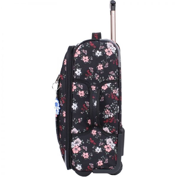 Чемодан Bagland Vichenzo 32 л черный с рисунком 293 (0037666194) 
