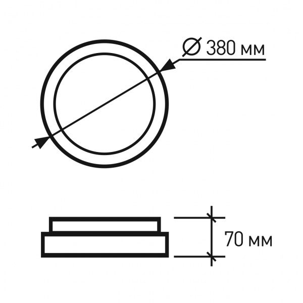 Светильник светодиодный Eurolamp MoonRiver 30 Вт белый 4000 К 