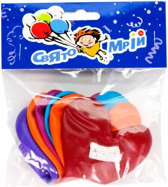 Набор шаров Сердца 6 шт. 