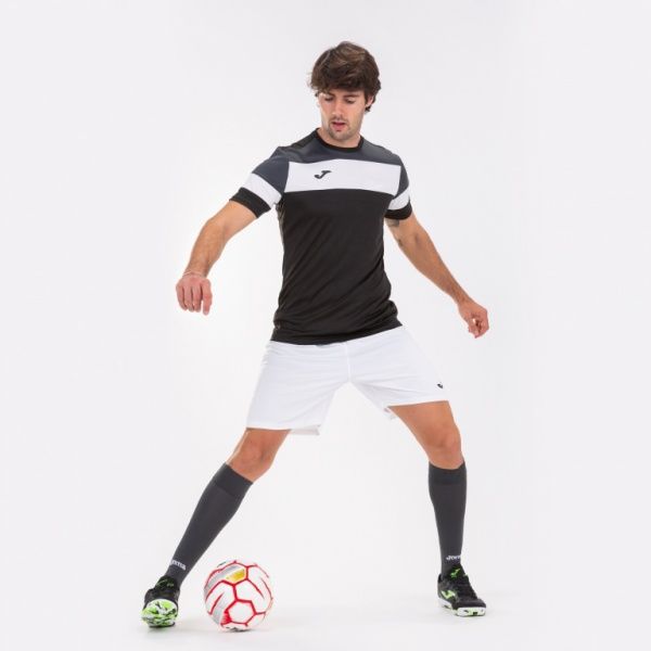 Футболка Joma CREW IV T-SHIRT BLACK-ANTHRACITE S/S 101534.110 S чорний
