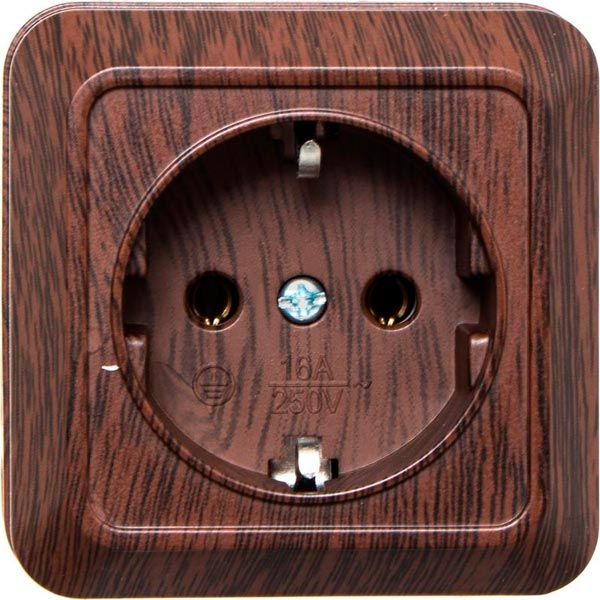 Розетка UP! (Underprice) горіх BD-SCP.MZ20G1WG-Walnut