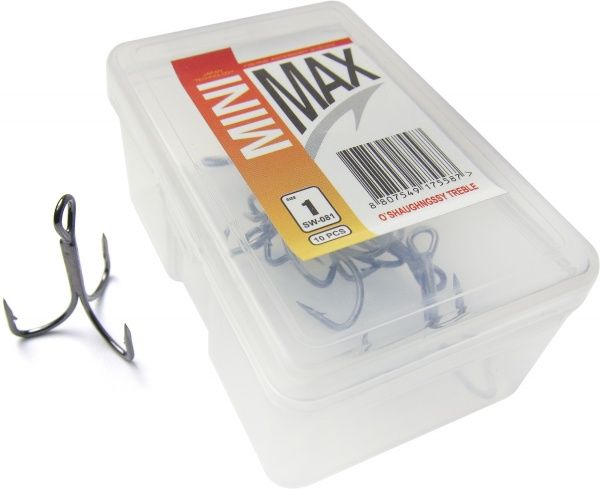 Крючок MiniMax Treble Hook o'shaughnessy №1 10 шт. SW081-1