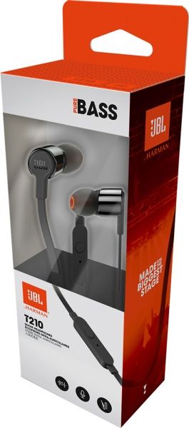 Гарнитура JBL® T210 black 