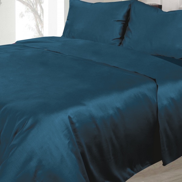 Комплект постільної білизни 1,5 сатин S08а морська хвиля Ярослав 