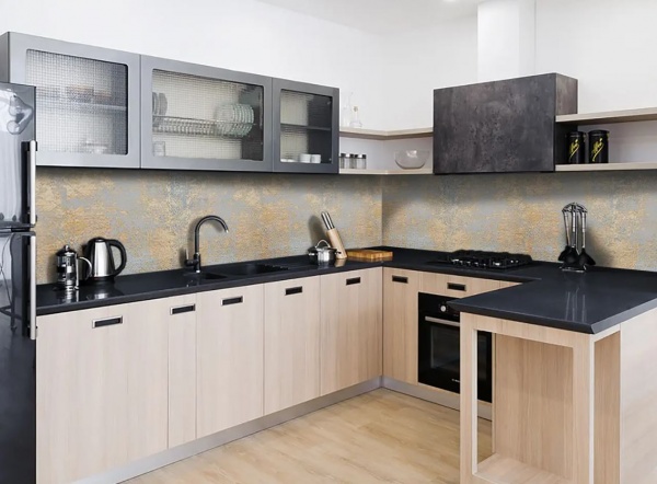 Наклейка на кухонный фартук Zatarga Затертая латунь Z184025 65x250 см