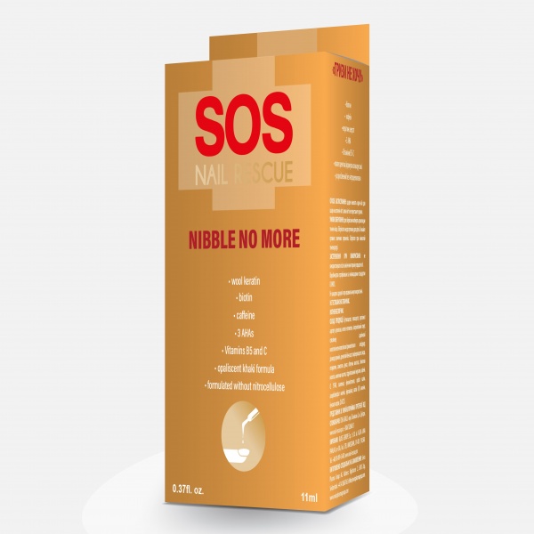 Средство SOS Nail Rescue Грызы не хочу (с Биотином и Кофеином) 11 мл