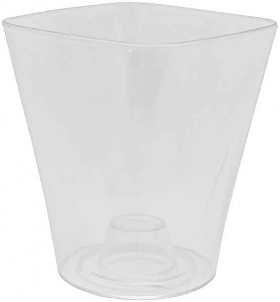 Кашпо для орхидей Тарлев квадратный 1,3 л прозрачный 