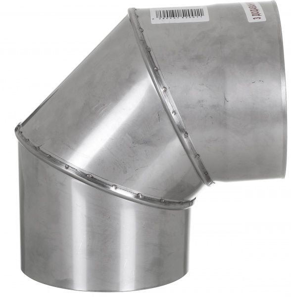 Коліно моно 1 мм нерж Ф180 мм 90°LIRA-LTD 