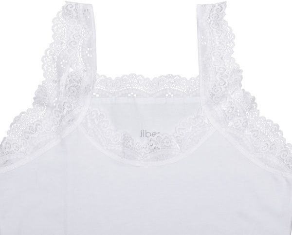 Майка женская Gurlesin с кружевом р. S белый 