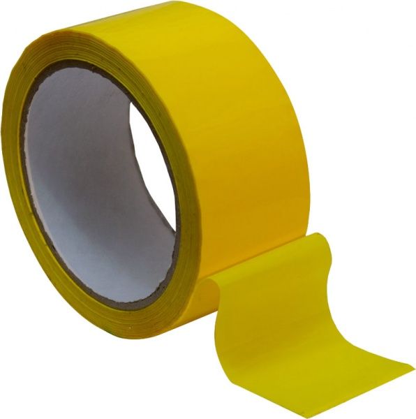 Лента самоклеящаяся PROзапас желтая 45 мм 66 м 40 мкн