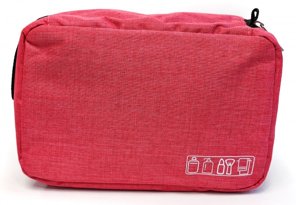 Косметичка-органайзер дорожня 24,5х18,5х10 см рожевий