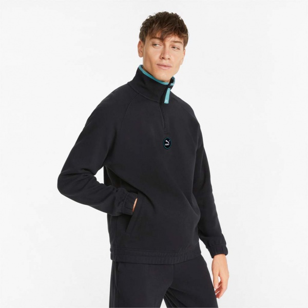 Джемпер Puma SWXP HALF-ZIP 53361901 р. XL черный