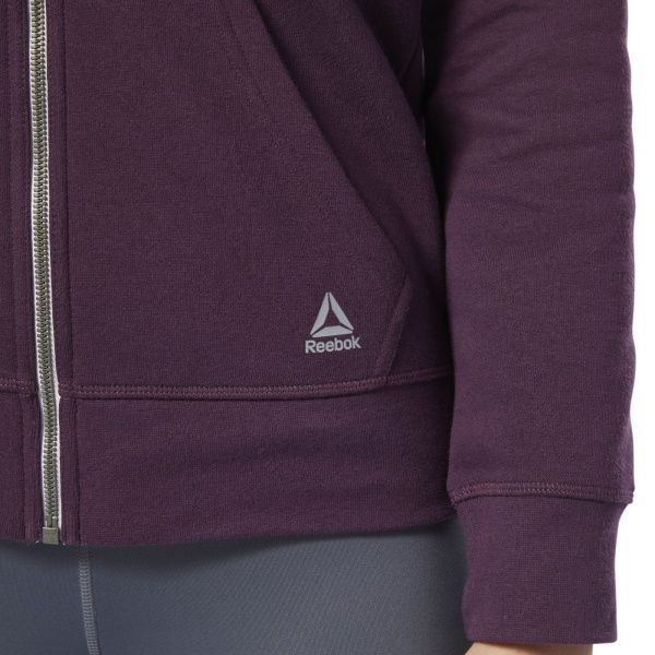 Джемпер Reebok TE FL FULL ZIP DU4906 р. L фіолетовий