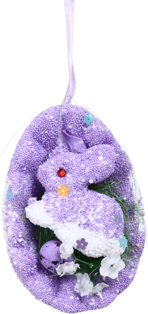 Декоративная подвеска Зайка пасхальная 14 см 37108-4