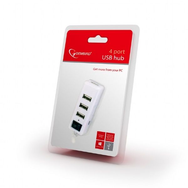 USB-хаб Gembird на 4 порта USB 2.0 UHB-U2P4-21