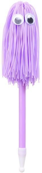 Ручка шариковая Глазки фиолетовые 
