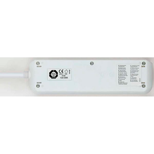 Удлинитель Brennenstuhl Eco-Line с заземлением 3 гн. белый 3 м 1152320400 