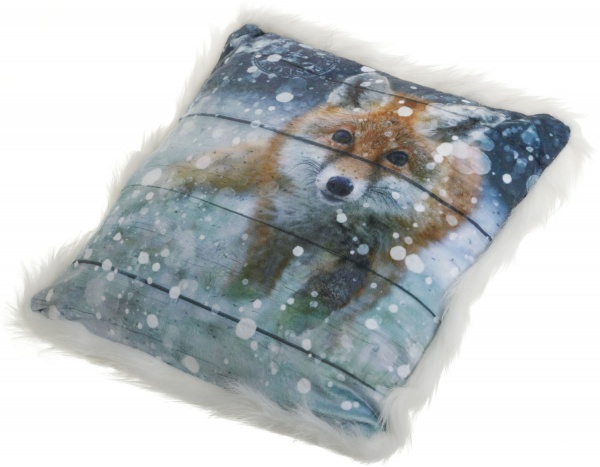 Подушка KM зі штучним хутром поліестер 45x45 см в асортименті 