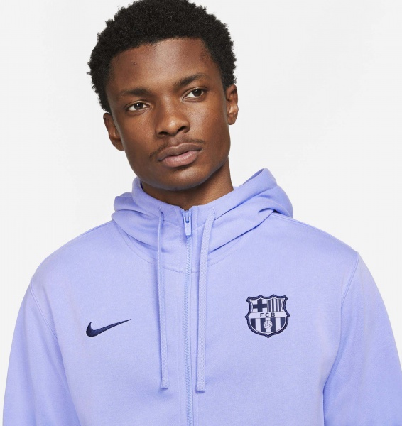 Джемпер Nike FCB M NSW CLUB HOODIE FZ FT CZ7510-580 р. L фіолетовий