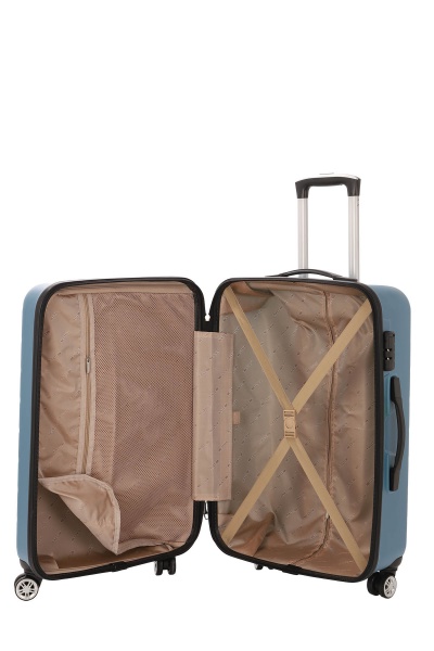 Чемодан 42 л голубой MCS V344 на 4 колесах S 20