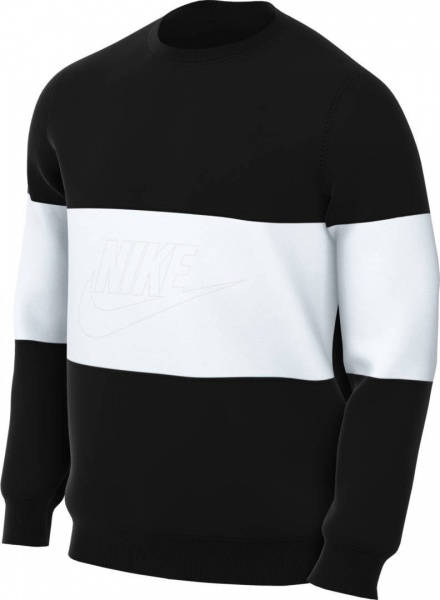 Світшот Nike M NK CLUB+ FT CREW CB FB7848-010 р.XL чорний