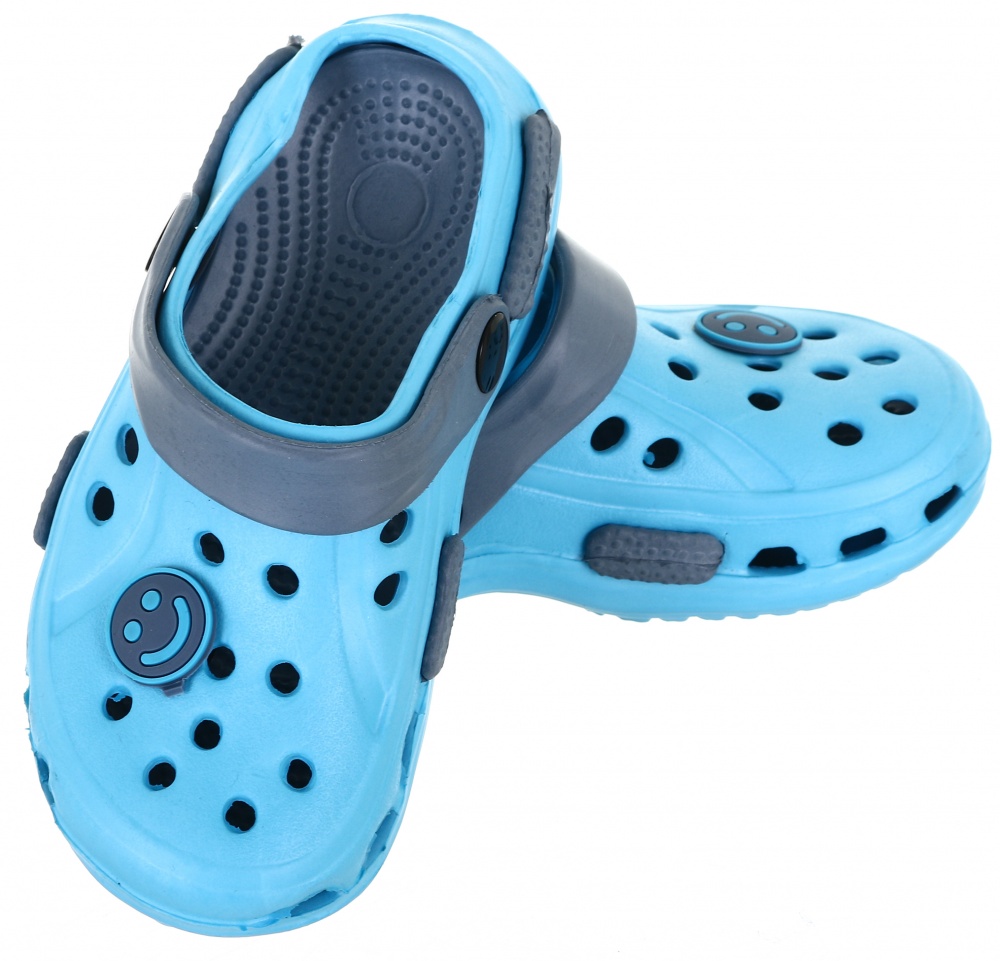 Сабо детские Shantou Смайл р.25 голубой (ls-23095)