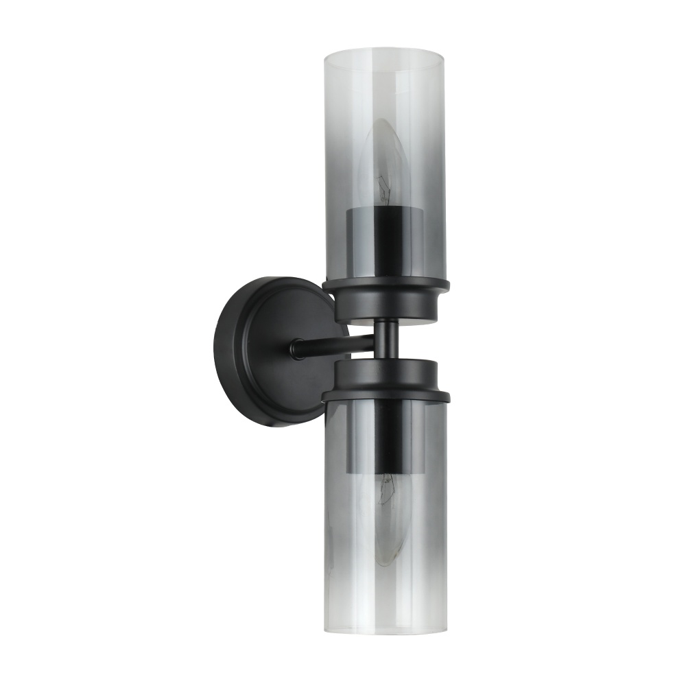 Бра Miorro Bellino 150х100х360 мм металл/стекло 40 Вт E14 черный 51-311-135