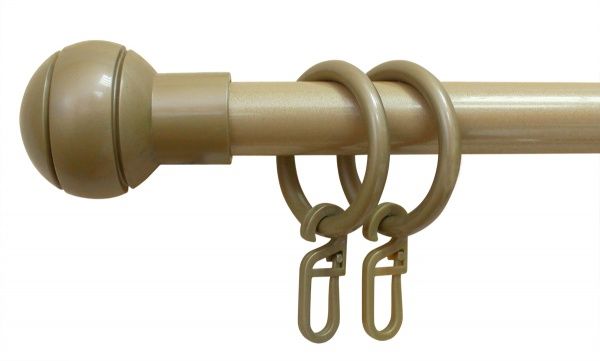 Карниз ОМіС PD одинарний укомплектований d16 мм 300 см золото 