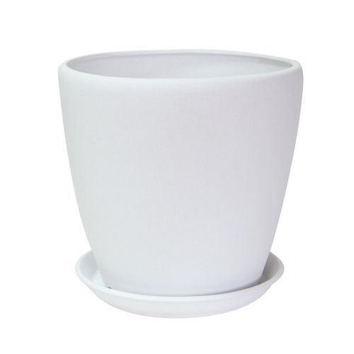 Горшок керамический Ориана-Запорожкерамика Грация крошка круглый 30 л белый 
