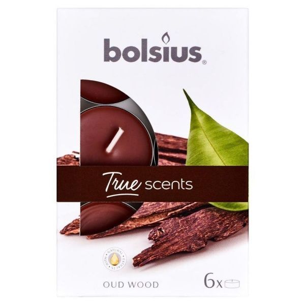 Набір свічок 4:00 агарове дерево 6 шт. / уп Bolsius