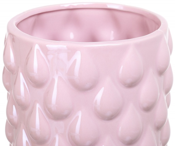Ваза керамическая розовый Fest Drop 15,3x15,3x32,1 см