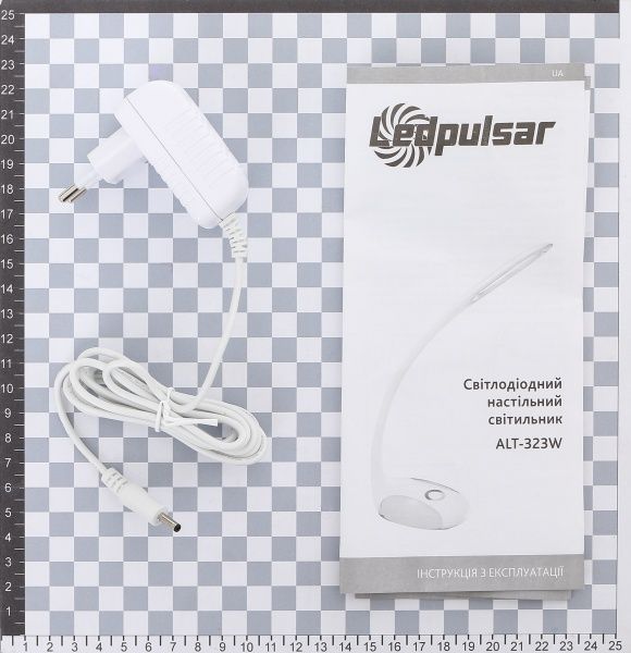 Настільна лампа офісна LedPulsar 10 Вт білий ALT-323W 