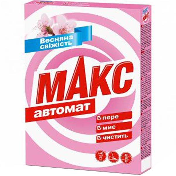 Стиральный порошок для машинной стирки Макс Весенняя свежесть 0,35 кг