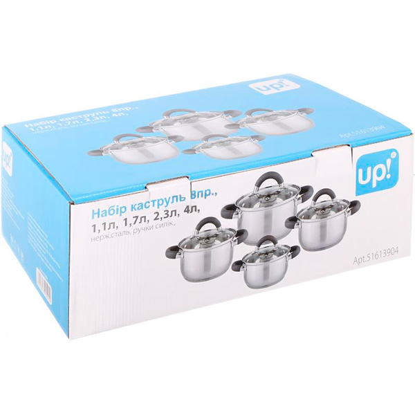 Набір каструль 8 предметів S-A3022 UP! (Underprice)