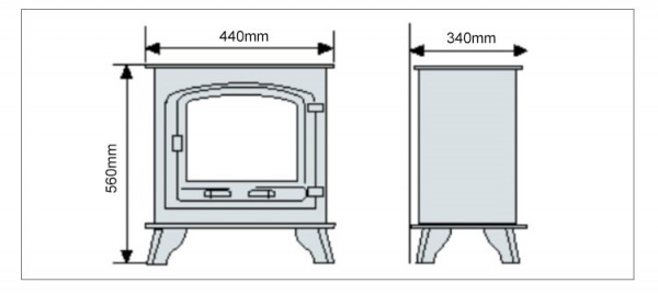 Піч-камін BonFire чавунна BF060