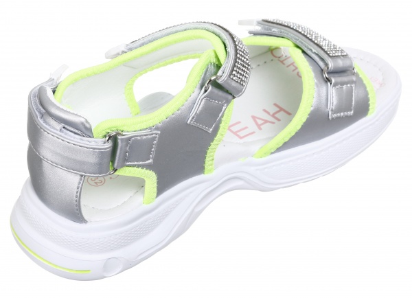 Босоножки для девочек ТОМ.М р.32 серебряный 9946M 