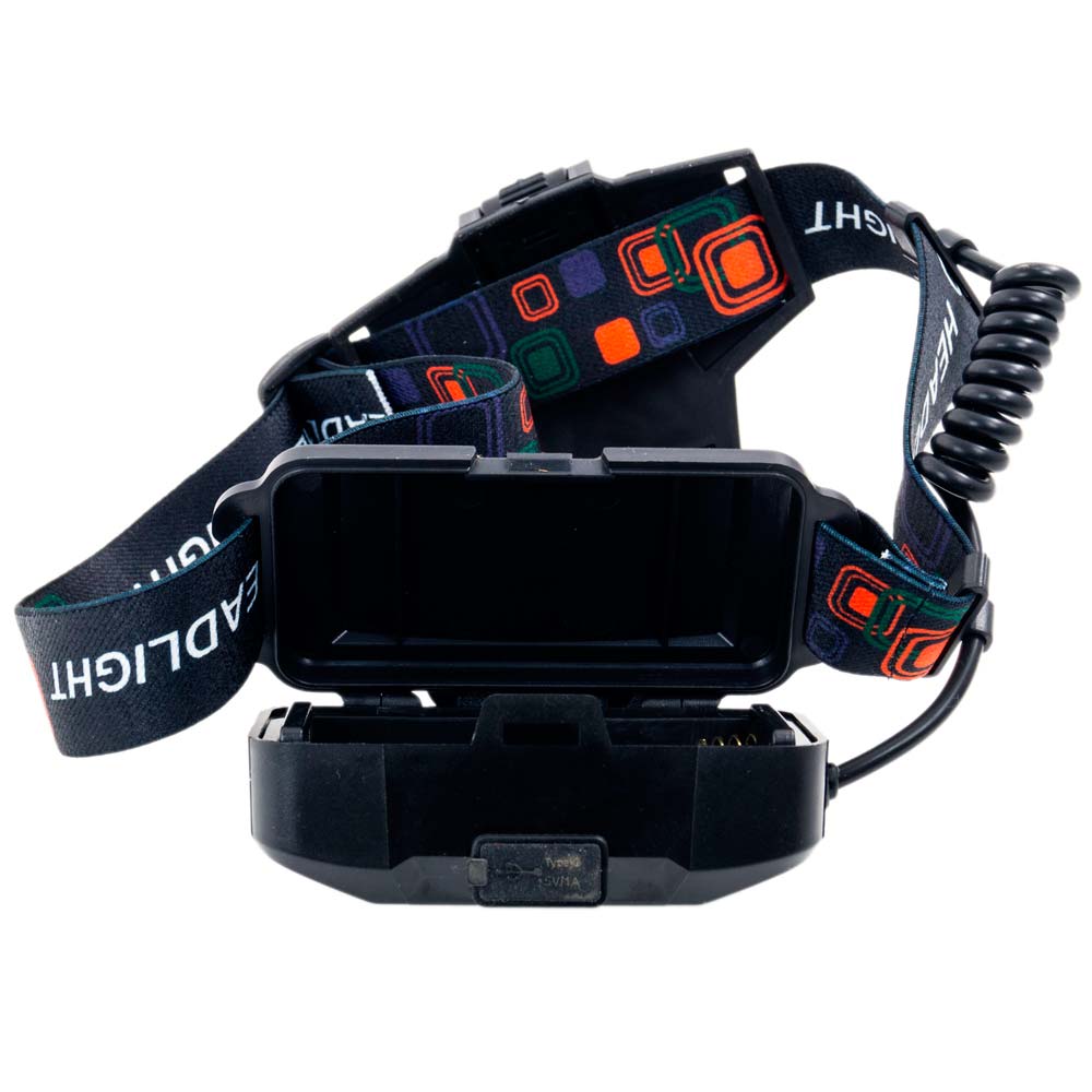 Фонарь налобный Quantum QM-FL4050 Hunter 10W LED c Type-C+Li-ion18650/2*2600mAh 1200 Lm [019] Black QM-FL4050-18650/2600