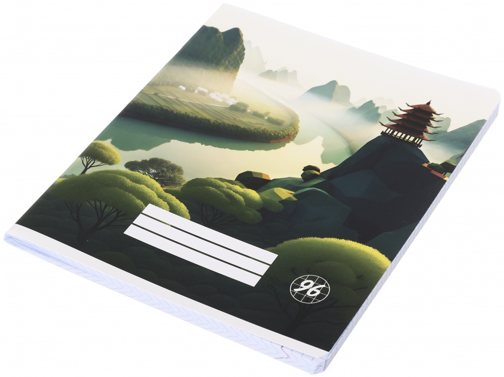 Тетрадь школьная Pixel landscape1_25 96 листов в клеточку Nota Bene