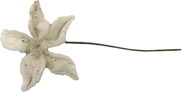 Декорація новорічна Магнолія біла 20 см EPI-EPIC010 